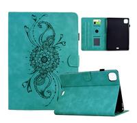 Coque pour iPad Air 11 Pouces M3 2025 / M2 2024 / iPad Air 5 2022 / Air 4 2020, Support Multi-Angle PU Cuir Étui Housse de Protection Souple en TPU avec Veille/Réveil Automatique (Aqua)