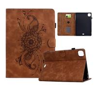 Coque pour iPad Air 11 Pouces M3 2025 / M2 2024 / iPad Air 5 2022 / Air 4 2020, Support Multi-Angle PU Cuir Étui Housse de Protection Souple en TPU avec Veille/Réveil Automatique (Brun)