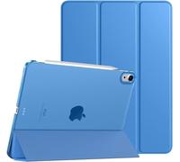 Coque Pour Ipad Air 11 Pouces M3/M2 (2025/2024), Ipad Air 5e/4e Génération (2022/2020) 10,9 Pouces, Étui De Protection Mince Avec Dos Transparent, Sommeil/Réveil Auto, Vague Bleue