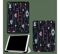 Coque pour iPad Air 13 Pouces M3/M2 (2025/2024),Étui pour iPad Air 13 Pouces,Ultra Mince Smart Protection Housse avec Support Intégré Pencil,Réveil/Veille Automatique,Géométrie Lumineuse