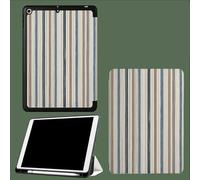 Coque pour iPad Air 3 (2019, 3ème Génération)/ pour iPad Pro 10.5 Pouces 2017 avec Porte-Stylo, Housse Etui de Slim Léger Protection Fonction Veille/Réveil Automatique,Rayures Vintage