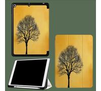 Coque pour iPad Air 3 (2019, 3ème Génération)/ pour iPad Pro 10.5 Pouces 2017 avec Porte-Stylo, Housse Etui de Slim Léger Protection Fonction Veille/Réveil Automatique,Arbre Vintage