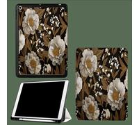 Coque pour iPad Air 3 (2019, 3ème Génération)/ pour iPad Pro 10.5 Pouces 2017 avec Porte-Stylo, Housse Etui de Slim Léger Protection Fonction Veille/Réveil Automatique,Pivoine Vintage