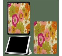 Coque pour iPad Air 3 (2019, 3ème Génération)/ pour iPad Pro 10.5 Pouces 2017 avec Porte-Stylo, Housse Etui de Slim Léger Protection Fonction Veille/Réveil Automatique,Floral Vintage