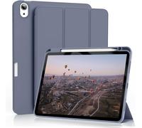 Coque Pour Ipad Air 5/Coque Ipad Air 4, Étui Pour Ipad Air 10,9 2022/2020 Avec Porte Stylo, Prise En Charge De La Charge Pencil 2, Housse Smart Folio Pour Ipad Air 5e/4e Génération, Violet