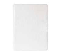 Coque pour iPad en cuir synthétique crocodile blanc iPad Air 11 A3266 / A3267 / A3270
