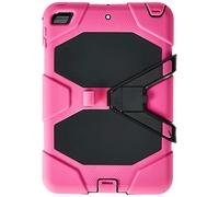 Coque pour iPad Mini 5 2019/iPad Mini 4 avec Support, Coque texturée Robuste 3 en 1 avec Support, Rose foncé