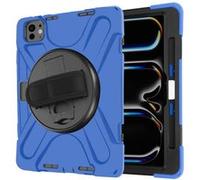 Avizar Coque pour iPad Pro 11 2024 Antichoc avec Poignée Support et Sangle Bleu
