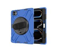 Avizar Coque pour iPad Pro 11 2024 / M5 2025 – Poignée, support et sangle Bleu