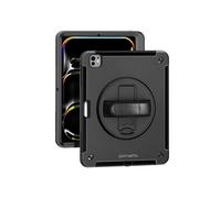 Coque pour iPad Pro 11 2024 / M5 2025 Bi-matière Antichoc Poignée Béquille Noir