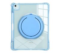 Coque pour iPad Pro 11 2026 en Silicone Antichoc avec Poignée et Bandoulière Bleu
