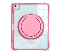 Coque pour iPad Pro 11 2026 en Silicone Antichoc avec Poignée et Bandoulière Rose
