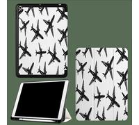 Coque pour iPad Pro 11" 4ème Génération 2022/3ème Génération 2021/2ème Gén 2020, Magnétique pour iPad Pro 11 Pouces, Veille/Réveil Automatique,Avion Noir