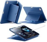 Coque Pour Ipad Pro 11 Pouces M4 (2024), Couverture De Support Vertical, Angles De Support Multiples, Coque Ultra-Stable Pour Ipad Pro 11 2024 Avec Porte-Stylet,Série Flip, Bleu
