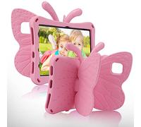 Coque pour iPad Pro 11 pour enfants, iPad 10.9 Air 4 Air 5 Papillon Coque pour enfants avec support léger en EVA Protection intégrale robuste antichoc pour enfants iPad Pro 11 iPad Air 4 5 Rose