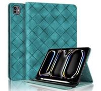 Coque pour iPad Pro 12.9 inch 2020 Motif Carré Tablette Etui PU Cuir Housse de Protection avec Multi-Angles ZURSANA Vert Vert