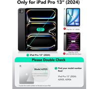 Coque Pour Ipad Pro 13 Pouces M4 (2024), Couverture De Support Vertical, Angles De Support Multiples, Coque Ultra-Stable Pour Ipad Pro 13 Avec Porte-Stylet,Série Flip, Bleu