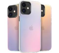 Coque Pour Iphone 11 (6.1""), Translucide Mat Changement De Couleur Etui [Unique Et Jolie], Housse Avec Glitter Hard Pc Arrière Et Silicone Bumper Antichoc, Irisé