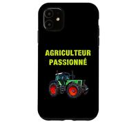 Coque pour iPhone 11 Agriculteur Passionné Fermier Agriculture Paysan Tracteur