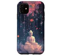 Coque pour iPhone 11 Bouddha abstrait - Fleur de lotus - Bouddhisme spirituel bouddhiste