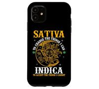 Coque pour iPhone 11 Cannabis Weed Fun - Une sativa pour changer tout ce que je peux faire