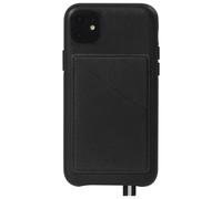 Coque pour iPhone 11 Elysée Cuir + Porte-carte magnétique Noire Artefakt