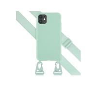 Selencia Coque en silicone avec cordon détachable pour iPhone 11 - Turquoise