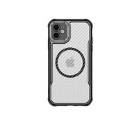 Avizar Coque pour iPhone 11 MagSafe Dos carbone antichoc renforcé Noir