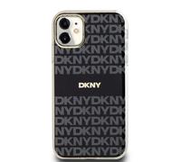 DKNY Coque pour iPhone 11 MagSafe – TPU souple, luxueuse, motif noir