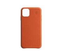 Coque pour iPhone 11 Premium en Cuir Orange