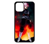 Coque Pour Iphone 11 Pro - Dbz Black Goku Crimson Warrior The Flame Of Rebellion - Noir