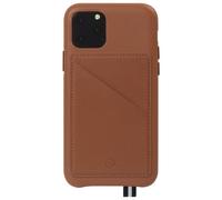Coque pour iPhone 11 Pro Elysée Cuir + Porte-carte magnétique Cognac Artefakt