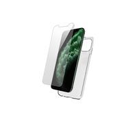 Coque pour iPhone 11 Pro en TPU et Protection d'Ecran en Verre Trempé Transparent