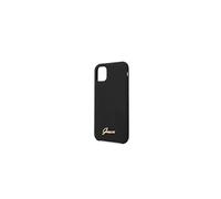 Coque pour Iphone 11 Pro Guess silicone vintage logo noir