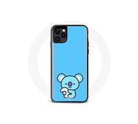 Coque pour Iphone 11 Pro Max Bangtan BTS BT21 Koya RM Fond Bleu