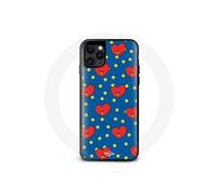Coque pour Iphone 11 Pro Max BTS Bangtan Garçons BT21 TATA de V Fond Bleu