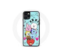 Coque pour Iphone 11 Pro Max BTS BT21 Van Tata Chimmy Cooky Rj Koya Shooky Et Mang