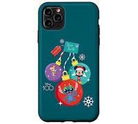 Coque pour iPhone 11 Pro Max Disney Lot de 100 décorations de Noël Mickey Stitch Fée Clochette