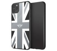 Coque pour iPhone 11 Pro Max en TPU Motif Union Jack en Arrière Blanc / Noir