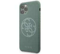 Coque pour Iphone 11 Pro max Guess silicone 4G kaki