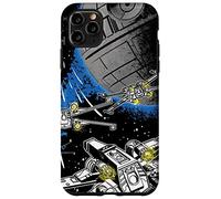 Coque pour iPhone 11 Pro Max Star Wars A New Hope X-Wings et Death Star Wars Noir