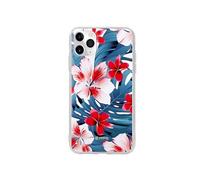 Coque pour iPhone 11 Pro Modèle Flower Case Élégant et Résistant Bleu / Rose
