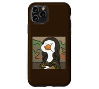 Coque pour iPhone 11 Pro Portrait drôle de canard Lisa, canard hilarant Mona Lisa Art Humour