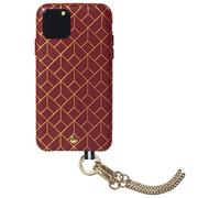 Coque pour iPhone 11 Pro Saint Germain Cuir + Bandoulière Bordeaux Artefakt
