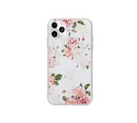 Coque pour iPhone 11 Pro Série Flower Case Motif 02 Protection Elégant Crong Blanc