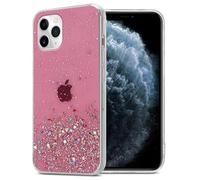 Coque pour iPhone 11 Rose avec Paillettes Protection Design Pailleté