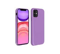 Avizar Coque pour iPhone 11 Silicone Semi-rigide Mat Finition Soft Touch Violet