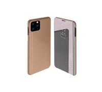 Coque pour iPhone 11 View Clear Cover Miroir , Or Rose Gold