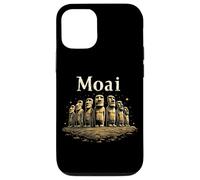 Coque pour iPhone 12/12 Pro Ancient Statues Moai Rapa Nui Stone Heads Archaeology