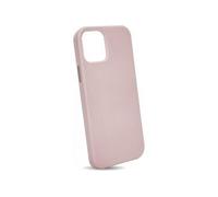 Puro Coque Sky pour iPhone 12 & 13 – Aspect cuir, intérieur microfibre, bouton satiné rose